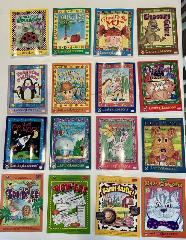 Lasting Lessons Lot 16 Thematic Literature Based Units Pre-K & Elementary CUTE