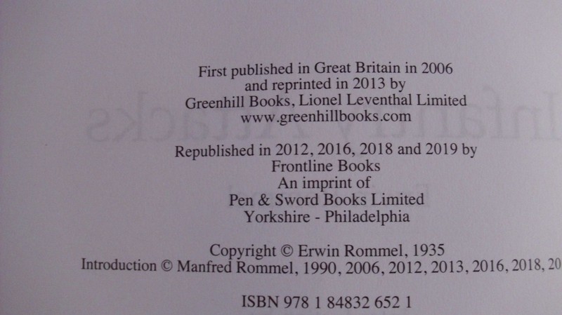 Infantry Attacks by Erwin Rommel Paperback 2019 ACTUAL COPY 9781848326521 gallery