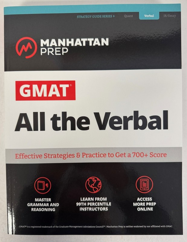 GMAT: All The Verbal