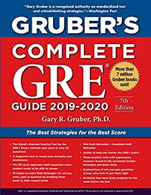 Gruber’s Complete GRE Guide 2019-2020 Paperback Gary Gruber