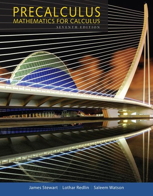 Precalculus: Mathematics for Calculus, Watson, Saleem