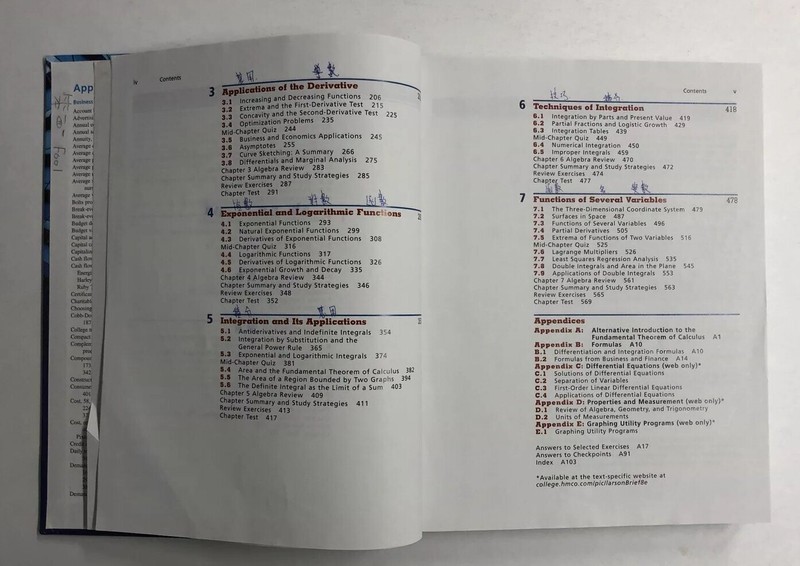 Brief Calculus: An Applied Approach by Ron Larson 2009 8th Edition Hardcover gallery
