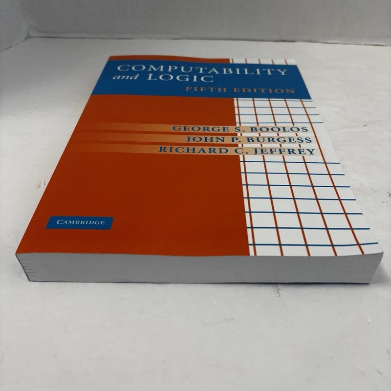 Computability and Logic Fifth Edition by Boolos Paperback Cambridge gallery