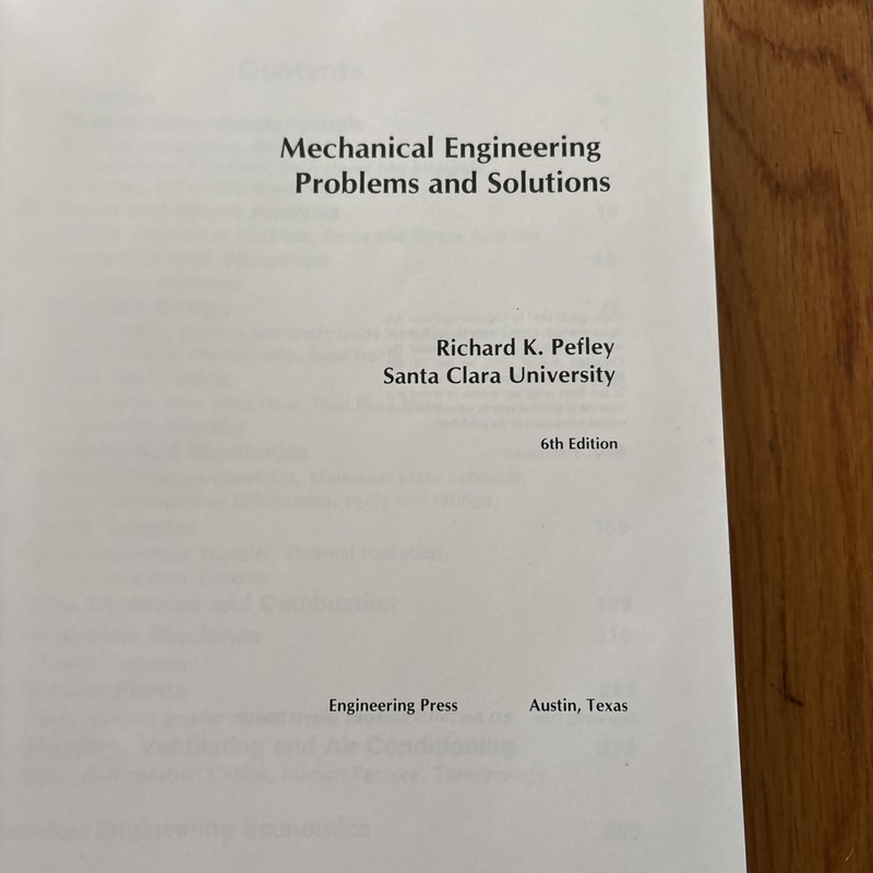 Mechanical Engineering Problems and Solutions 164 Examples Step By Step Pefley gallery
