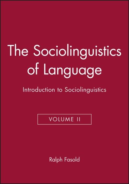 Sociolinguistics of Language, Paperback by Fasold, Ralph W., Brand New, Free …