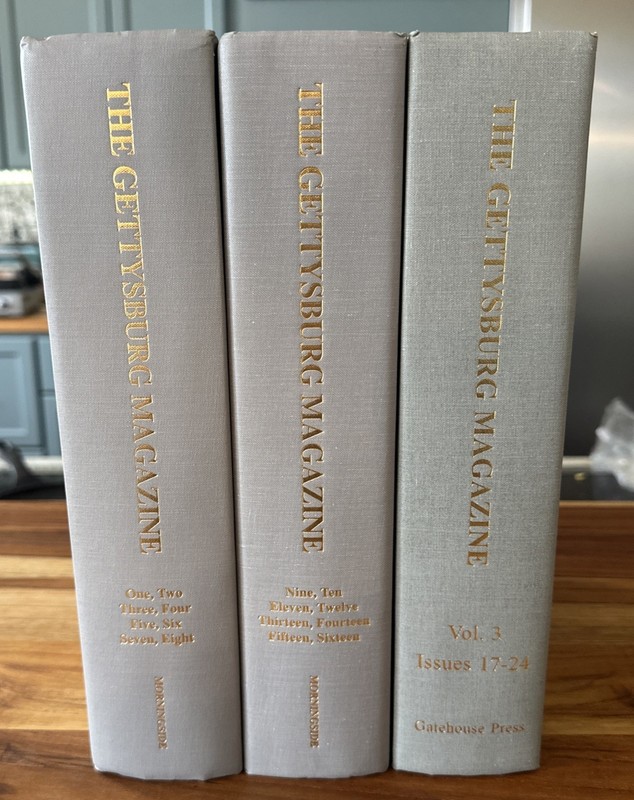 Gettysburg Magazine Bound 3-Volume Lot Issues 1-27