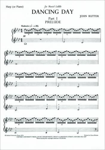 Dancing Day : Harp/Piano Part, Paperback by Rutter, John, Brand New, Free shi…