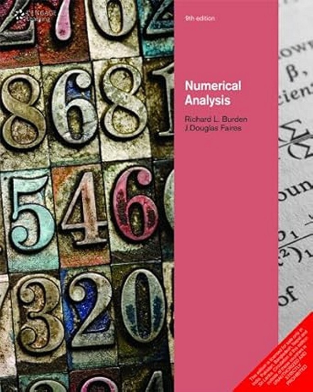 New: Numerical Analysis by Burden 9th INTL ED – 9788131516546