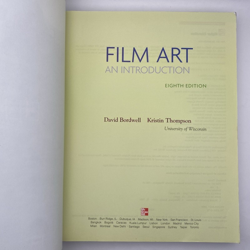 Film Art : An Introduction with Tutorial CD-ROM D Bordwell K Thompson PB 8th Ed gallery