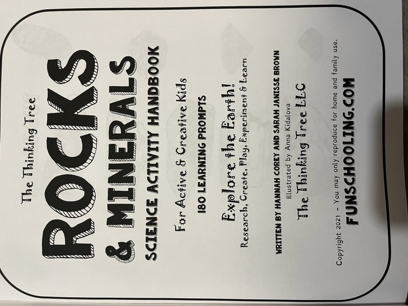 The Thinking Tree - Rocks Minerals - Science Activity Book Fun Schooling gallery