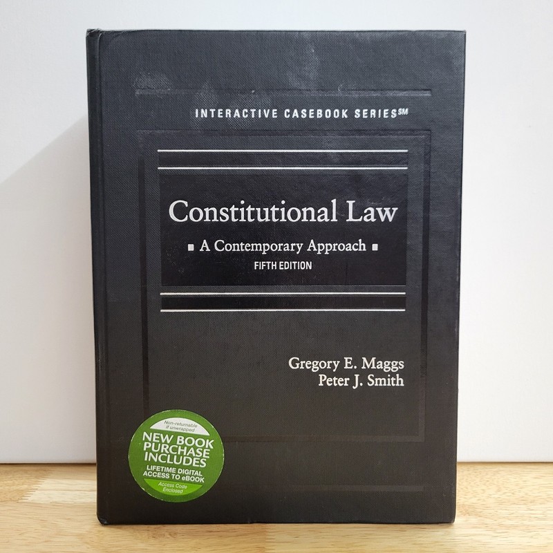 Constitutional Law Contemporary Approach 5th Ed Maggs Smith HC Legal Casebook