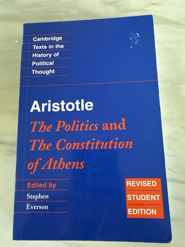 THE POLITICS & THE CONSTITUTION OF ATHENS Aristotle Stephen Everson Cambridge G