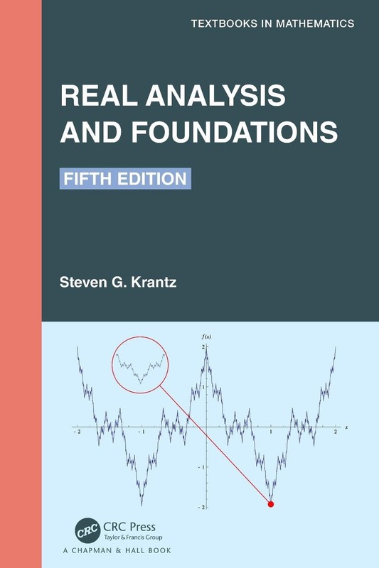 Real Analysis and Foundations: Fifth Edition by Steven G. Krantz Hardcover Book