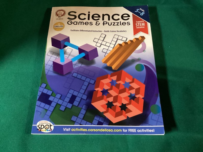Science Games & Puzzles workbook