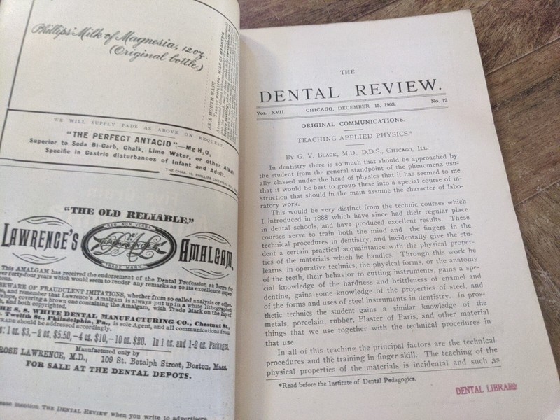 The Dental Review 1905 Lots Of Advertising