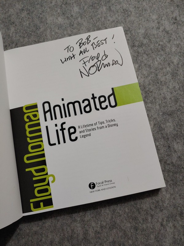 SIGNED Animated Life Animation Tips Stories Book Disney Legend Floyd Norman gallery