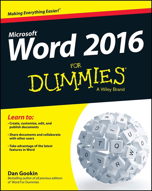 Word 2016 For Dummies by Gookin