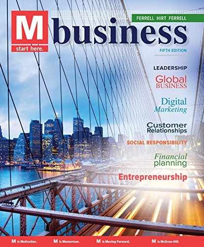 M: Business – Paperback, by Ferrell O. C.; Hirt Geoffrey; Ferrell – Acceptable
