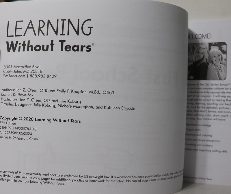 Learning Without Tears: My First School Book (Get Set For School) 2020 5th Ed gallery