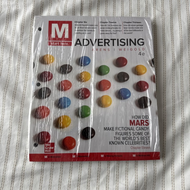 M: ADVERTISING New SEALED 4e Fourth Edition Loose Leaf Arens