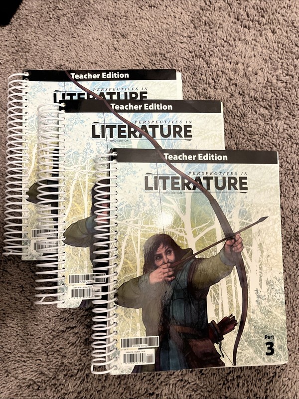 BJU Perspectives In Literature 3rd Edition Teacher Edition Parts 1-3