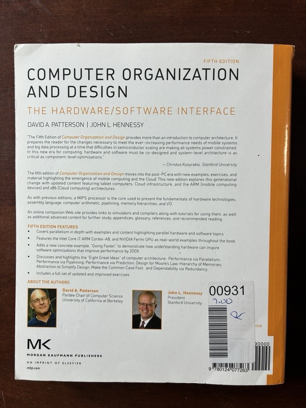 Computer Organization and Design MIPS Edition 5th Edition Hardware/Software gallery