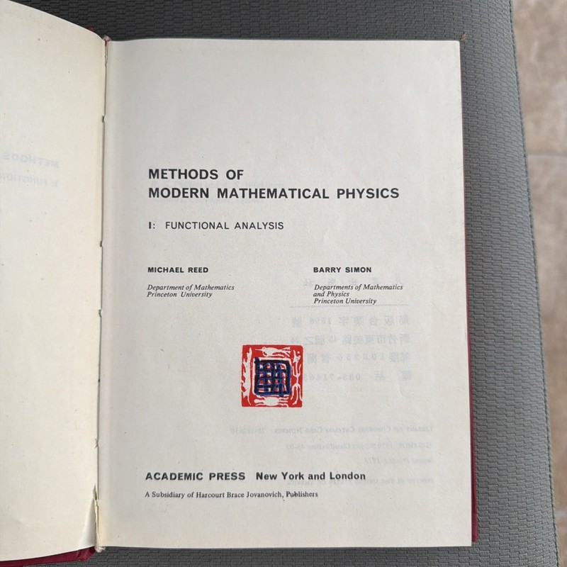 Functional Analysis/Fourier Analysis - Volune 1 & 2 by Reed Simon gallery