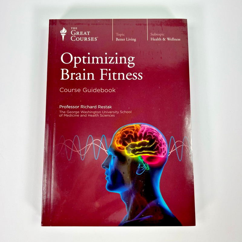 Optimizing Brain Fitness Course Guidebook & 2 DVD Discs Richard Restak 2011 New
