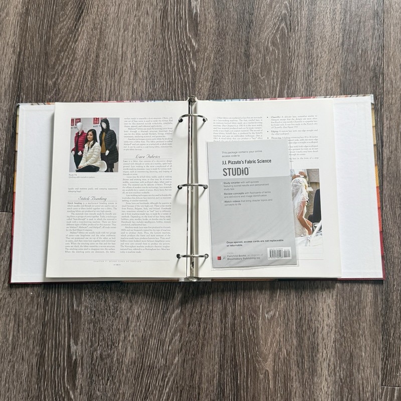 Fabric Science 11th Edition J.J. Pizzulto’s Binder Book gallery