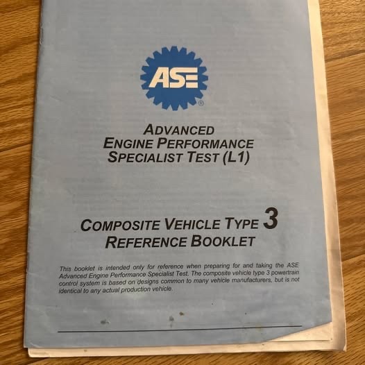 ASE L1 Advanced Engine Performance Specialist – Reference Booklet