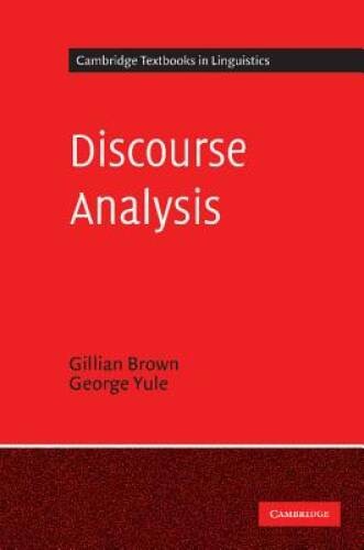 Discourse Analysis (Cambridge Textbooks in Linguistics) – Paperback – GOOD