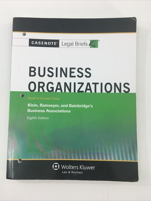Business Organizations – Casenote Legal Briefs (2012, Paperback)