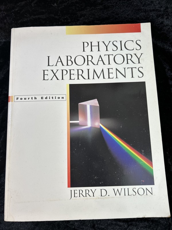 PHYSICS LABORATORY EXPERIMENTS – Jerry D. Wilson – 1994 p/b