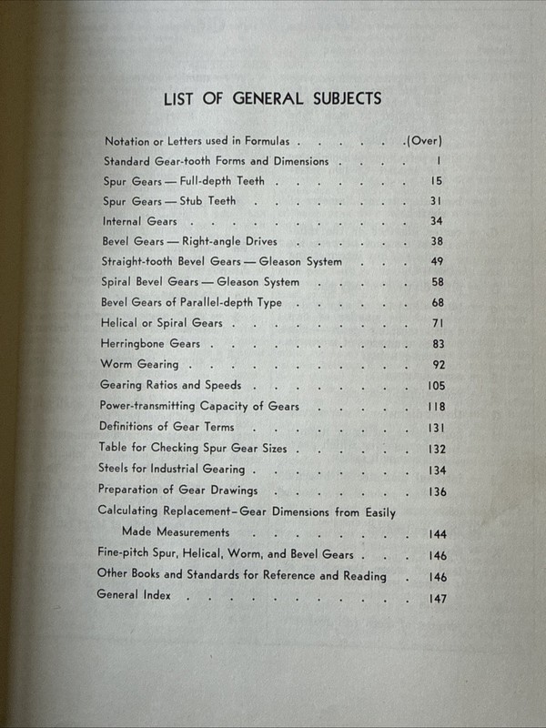 Gear Design Simplified | Jones and Ryffel | 1961 HC | 3rd Edition, 4th Printing gallery