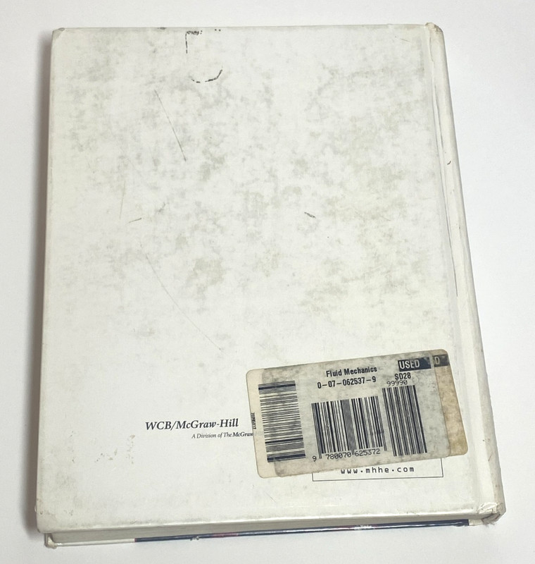 Fluid Mechanics Textbook 9th Edition Streeter Wylie Bedford Vintage 1998 gallery