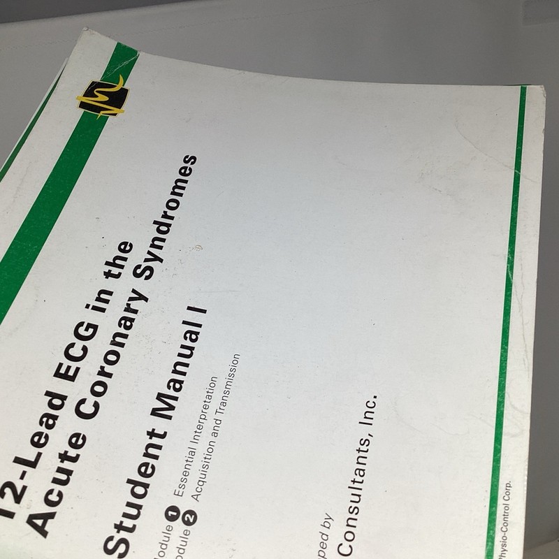 12-Lead ECG in the Acute Coronary Syndromes Student Manual I II & III (1,2,3) gallery