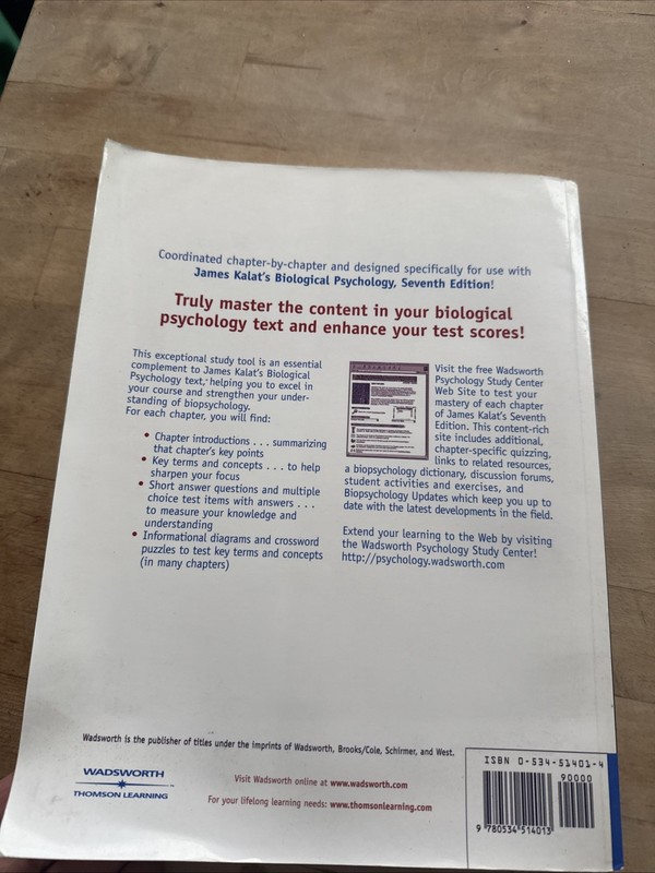 Study Guide For Kalats Biological Psychology Seventh Edition gallery
