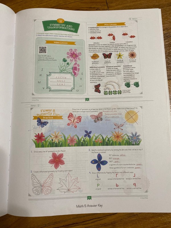 The Good & The Beautiful Math 5 Answer Key Book-GREAT SHAPE. No writing gallery