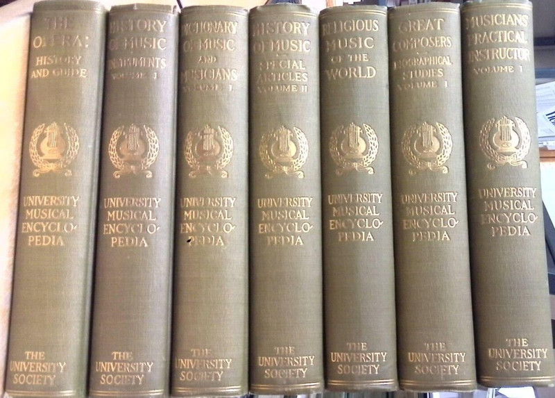 UNIVERSITY MUSICAL ENCYCLOPEDIA, 7 VOLS