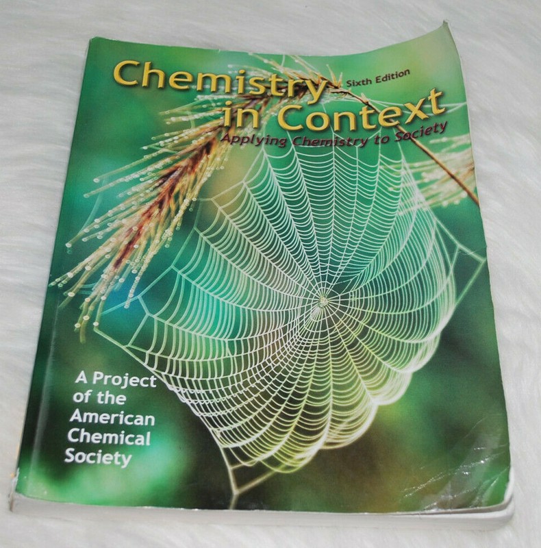 Chemistry in Context Apply to Society Sixth Edition College Textbook Paperback