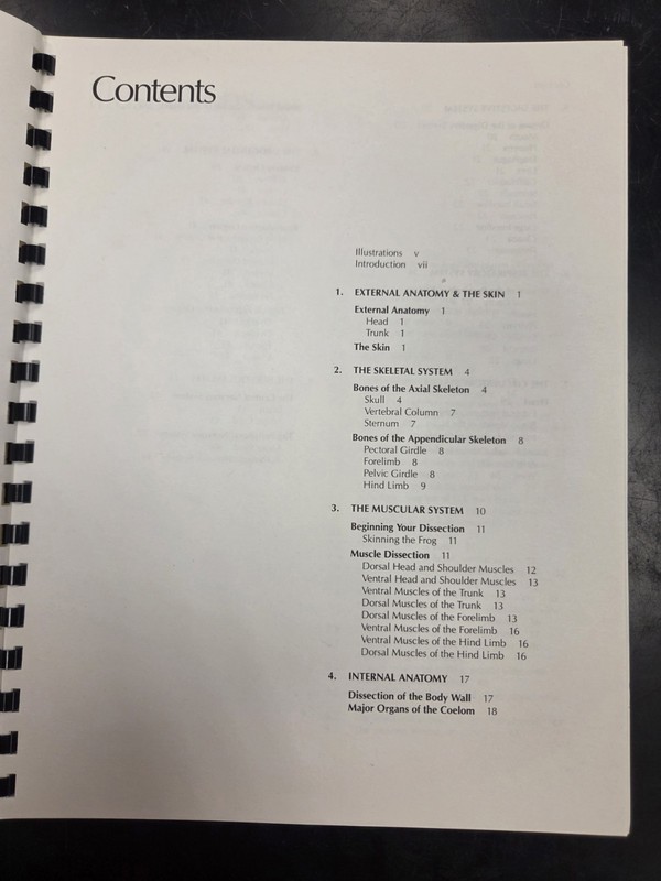 Frog Dissection Manual by Bruce D. Wingerd (1988) Johns Hopkins University Press gallery