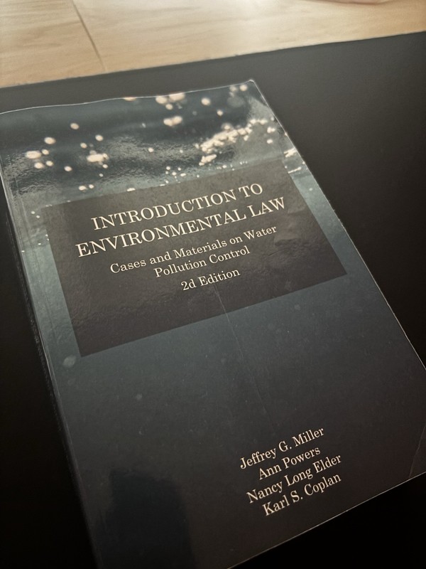 Introduction to Environmental Law: Cases and Materials On Water Pollution 2nd ed