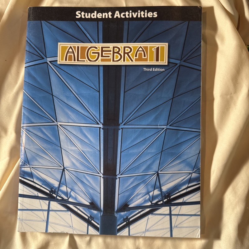BJU Algebra 1 (3rd ed) Student Activities