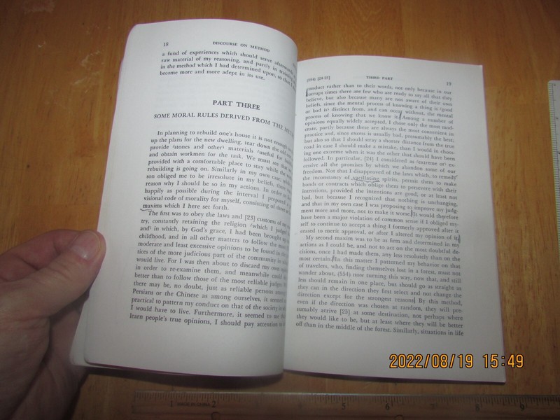 Descartes : Discourse on Method and the Meditations by Laurence Lafleur (1960, T gallery