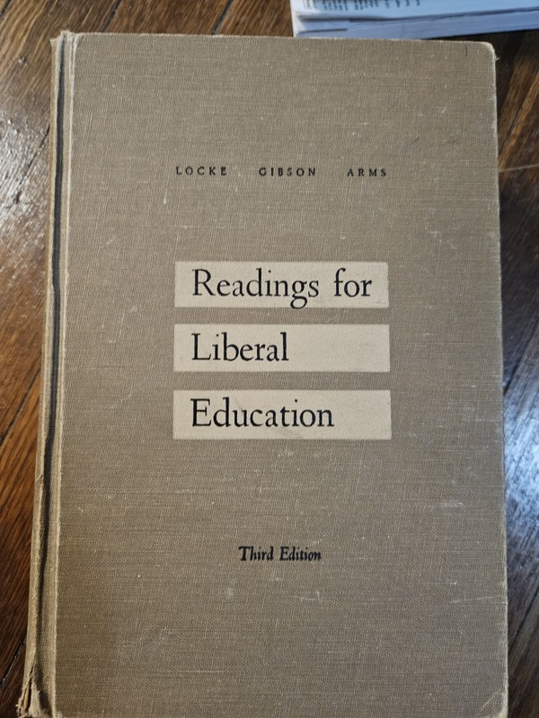 Toward Liberal Education Fourth Edition by Locke, Gibson, and Arms