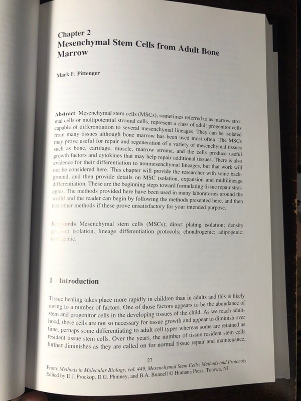 Mesenchymal Stem Cells: Methods & Protocols / Meths in Molec Biol.449 / 2008 gallery