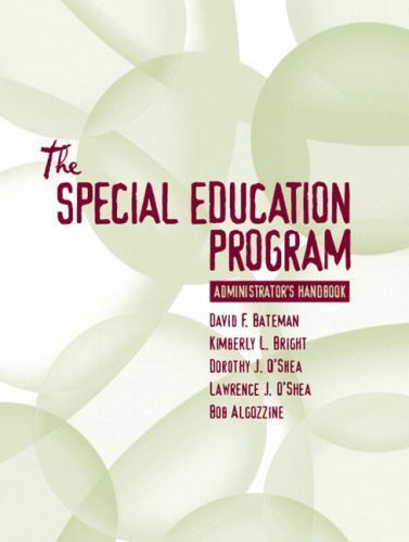 Special Education Program Administrator’s Handbook