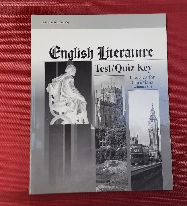 A Beka Book ENGLISH LITERATURE Teacher Test / Quiz Key 43249006 pb