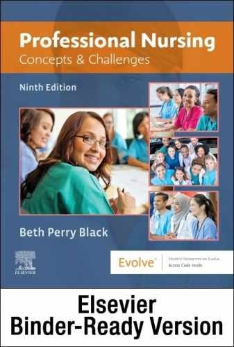 Professional Nursing – Binder Ready: – Loose Leaf, by Black PhD RN – Very Good