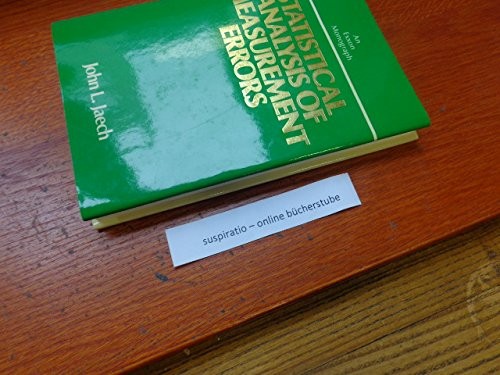 STATISTICAL ANALYSIS OF MEASUREMENT ERRORS (EXXON By John L. Jaech - Hardcover